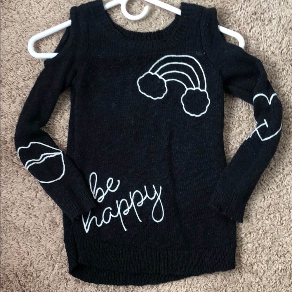 Justice cold shoulder sweater size 7